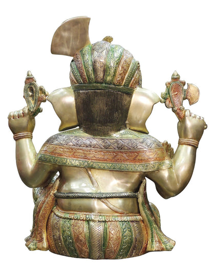 Brass Ganesh Ji Statue Idol