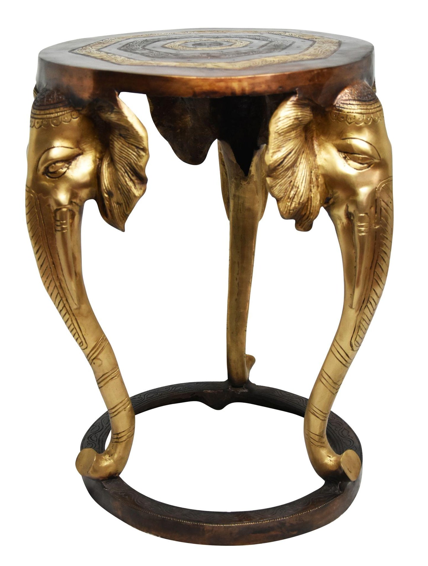 Brass Stool Statue