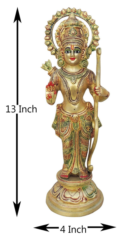 Brass Showpiece Ram Ji Statue Idol