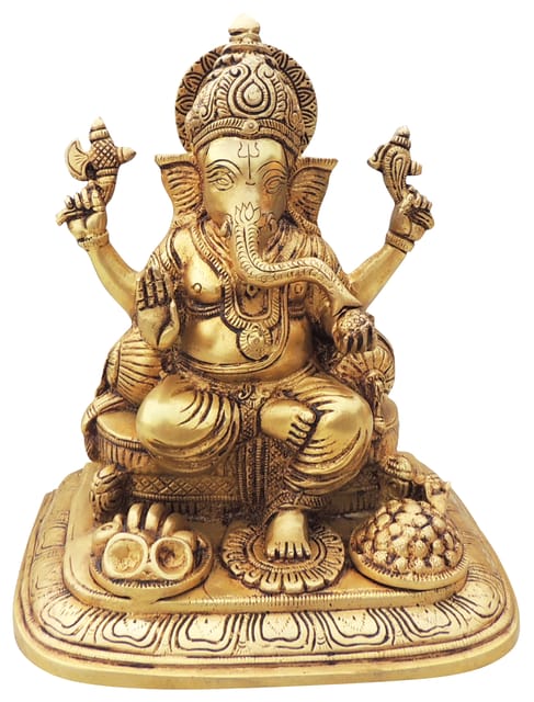 Brass Showpiece Ganesh Ji God Idol