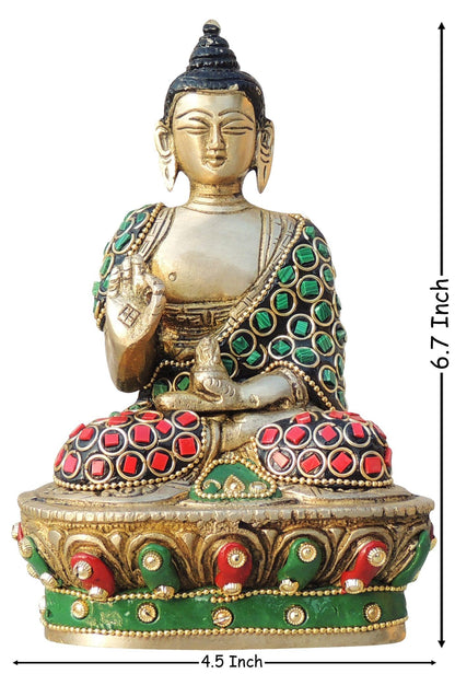 Brass Showpiece Buddha Ji God