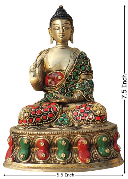 Brass Showpiece Buddha Ji God