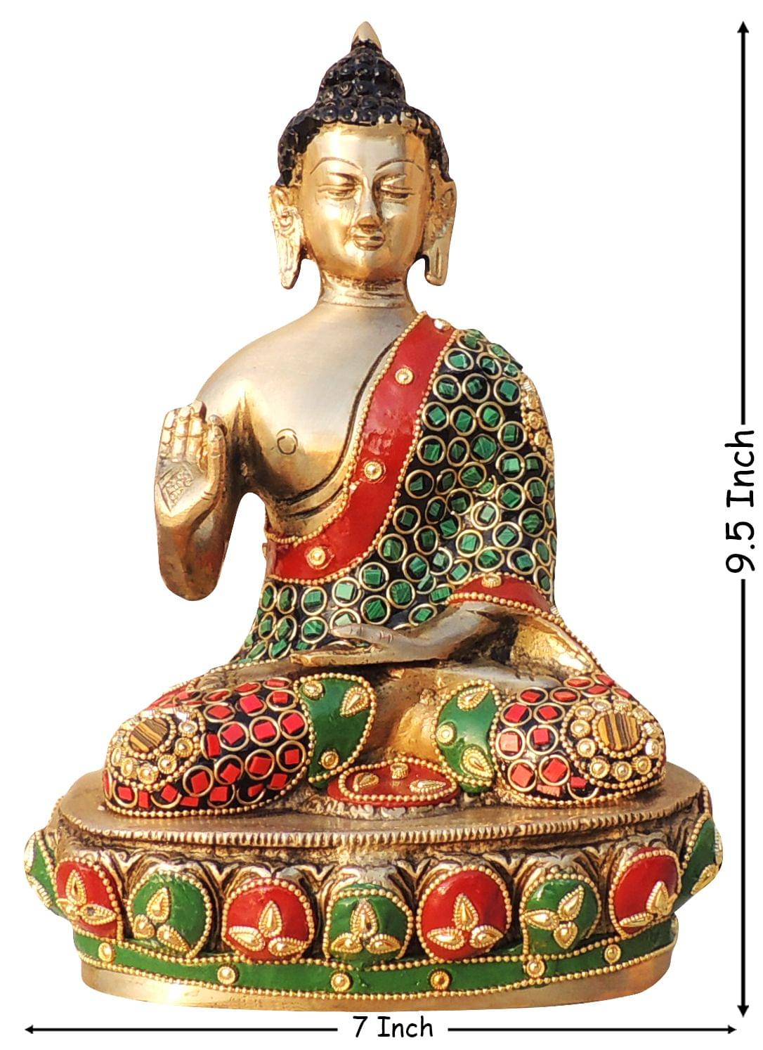 Brass Showpiece Buddha Ji God