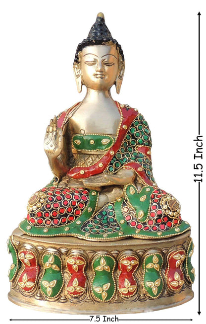 Brass Showpiece Buddha Ji God