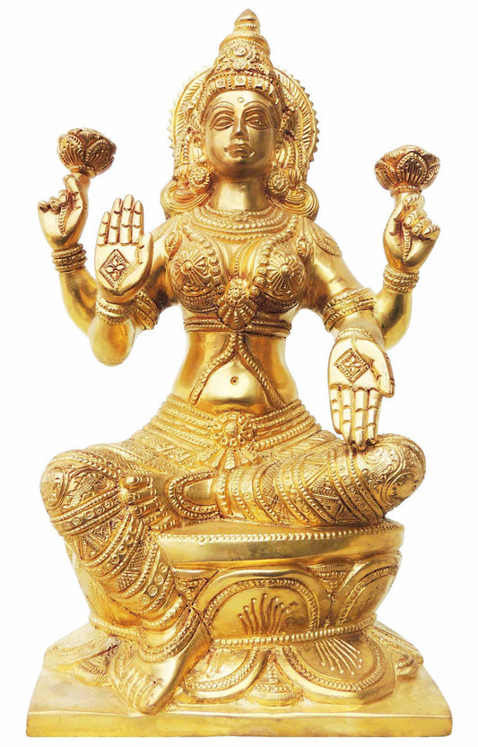 Brass Laxmi Ji Statue