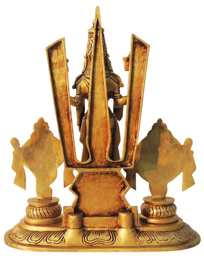 Brass Showpiece Shank Chakra Trishul Bala Idol