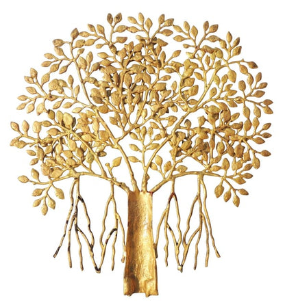 Brass Showpiece Wall Decor Tree