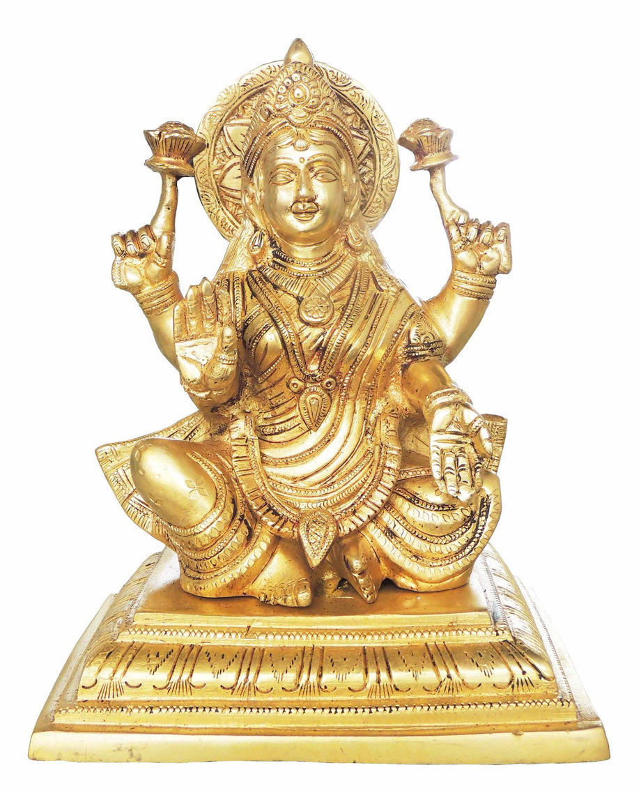 Brass Laxmi Ji Statue