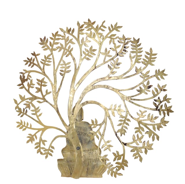 Brass Tree with Buddha