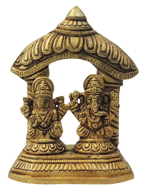 Brass Ganesh Laxmi mandir