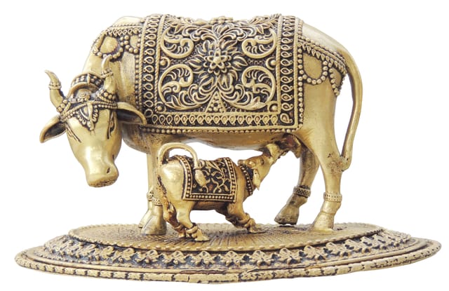 Brass Cow Idol Statue