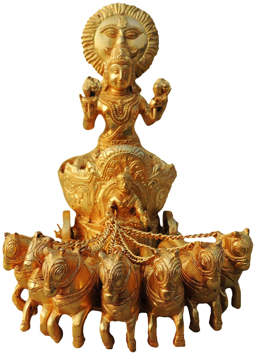 Brass Surya Dev Rath Idol