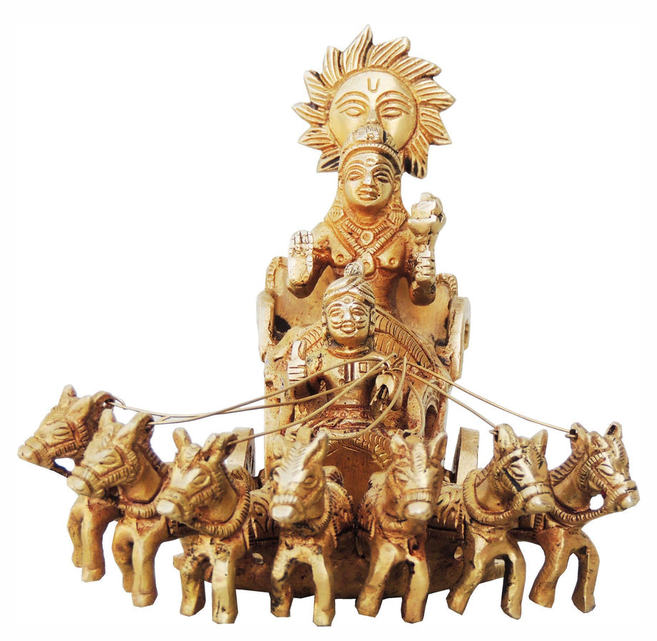 Brass Surya Dev Rath Idol