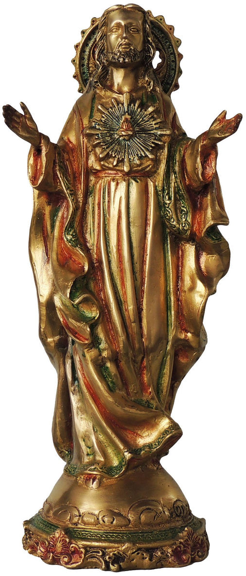 Brass Jesus Big Colour Statue