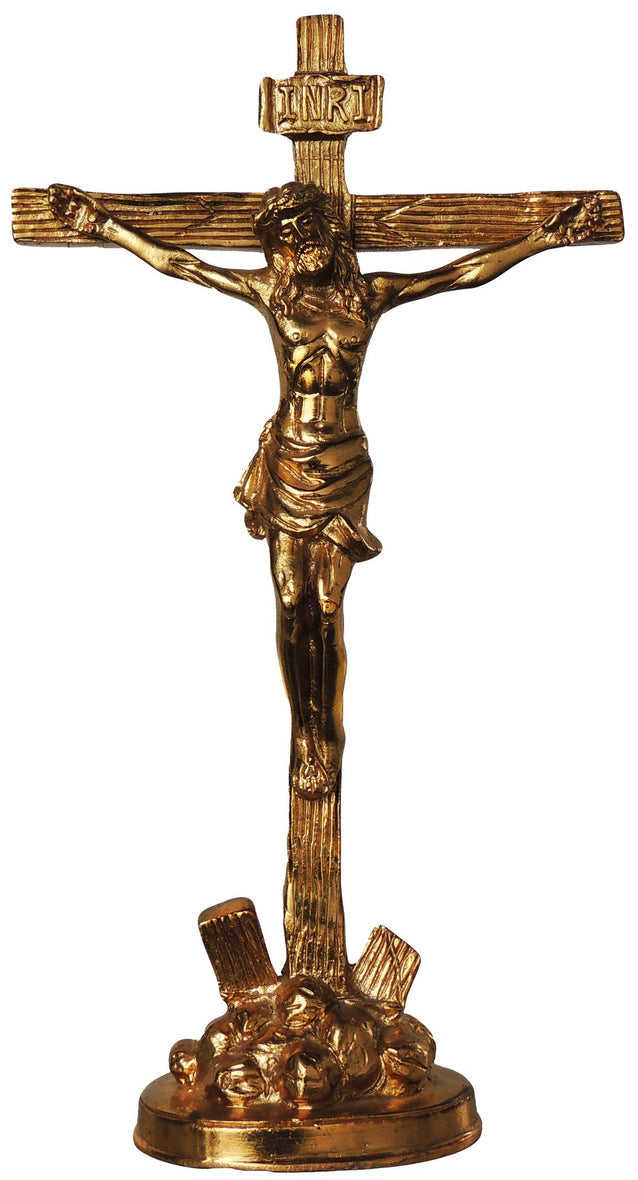 Brass Jesus & Cross God Idol Statue