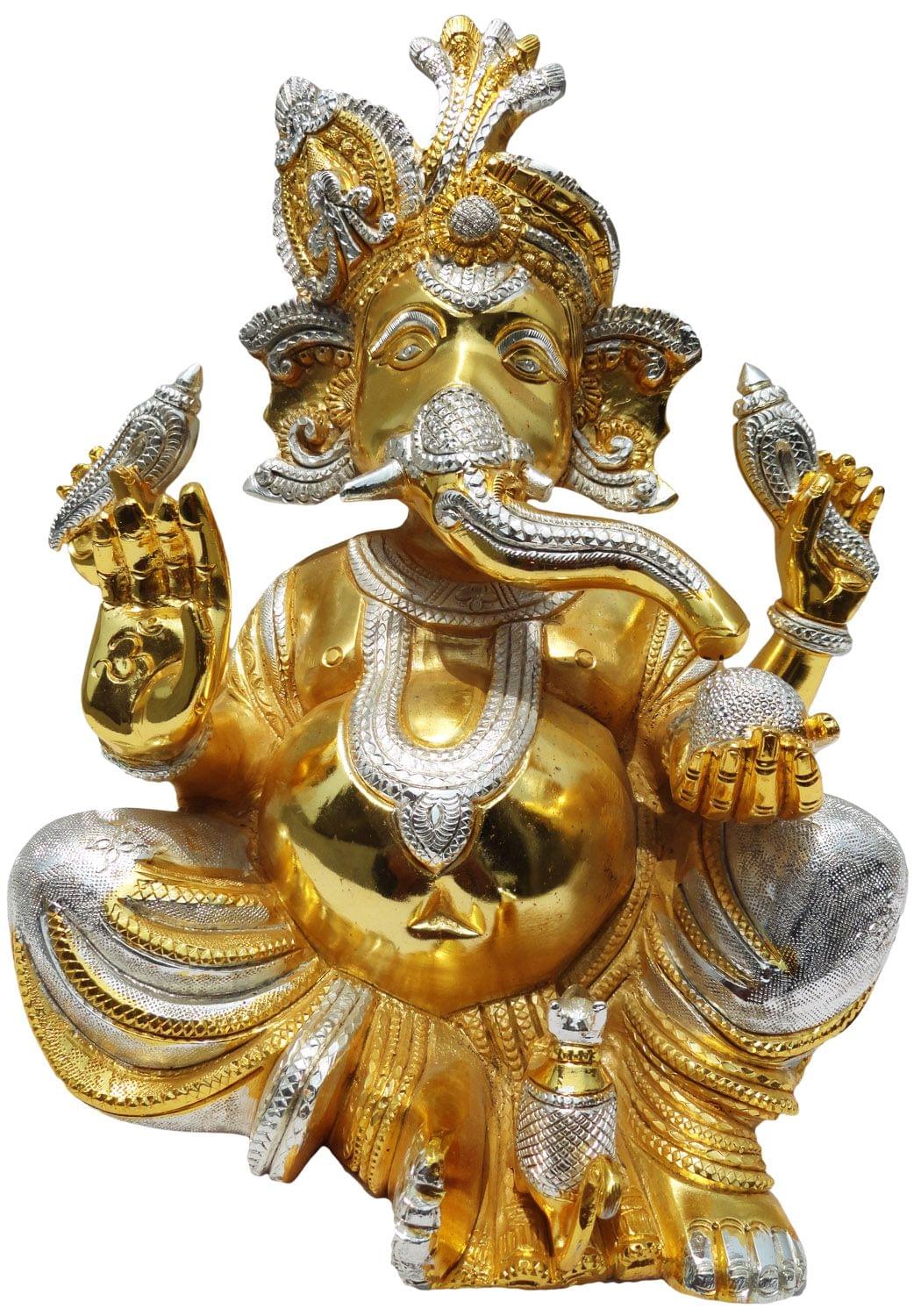 Brass Ganesh Ji God Idol Statue