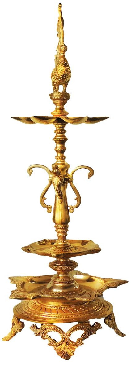 Brass Table Deepak Statue