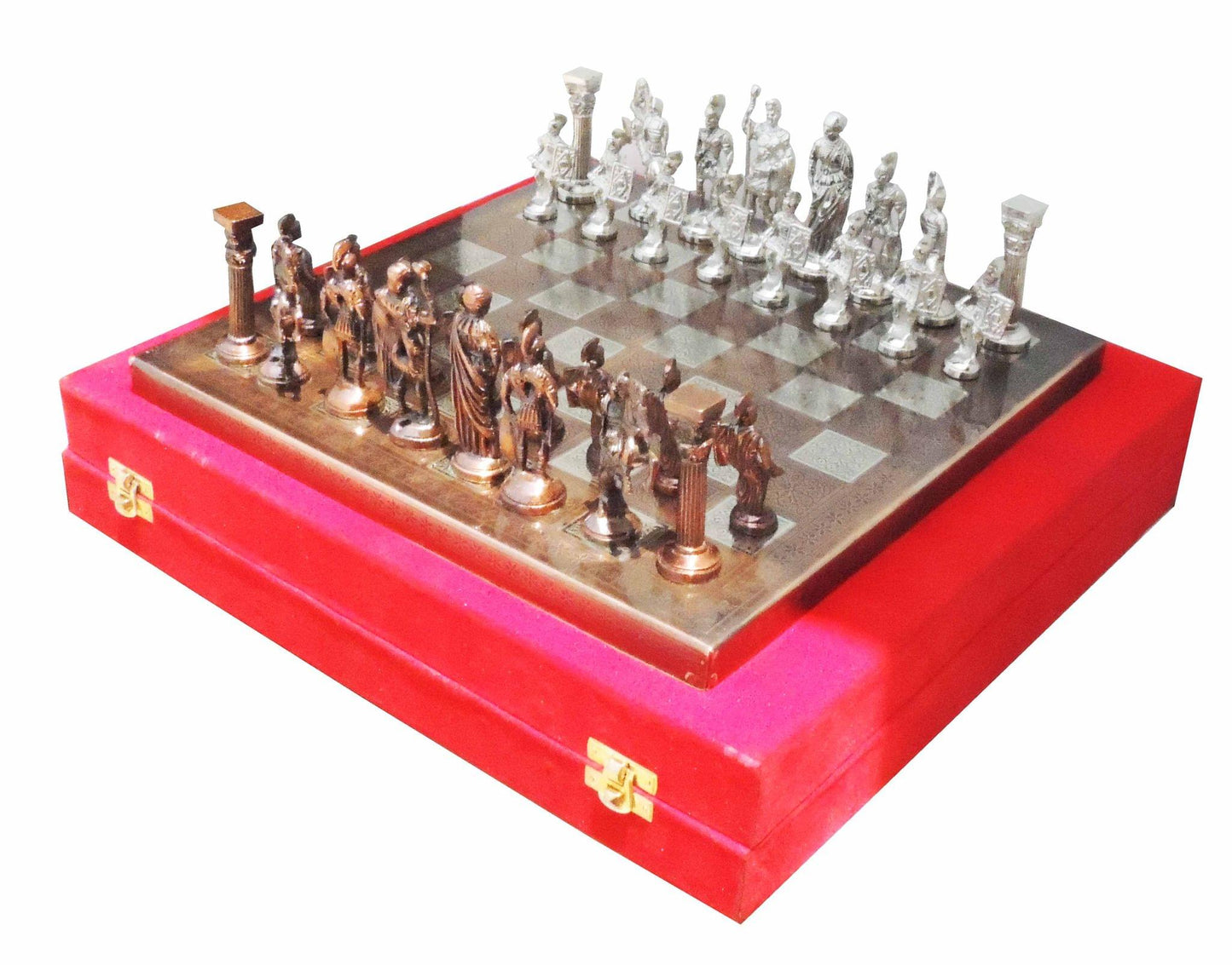 Brass Chess Silver Black