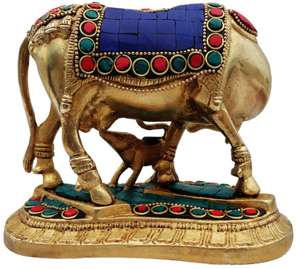 Brass Gaye Bachada Stone Statue