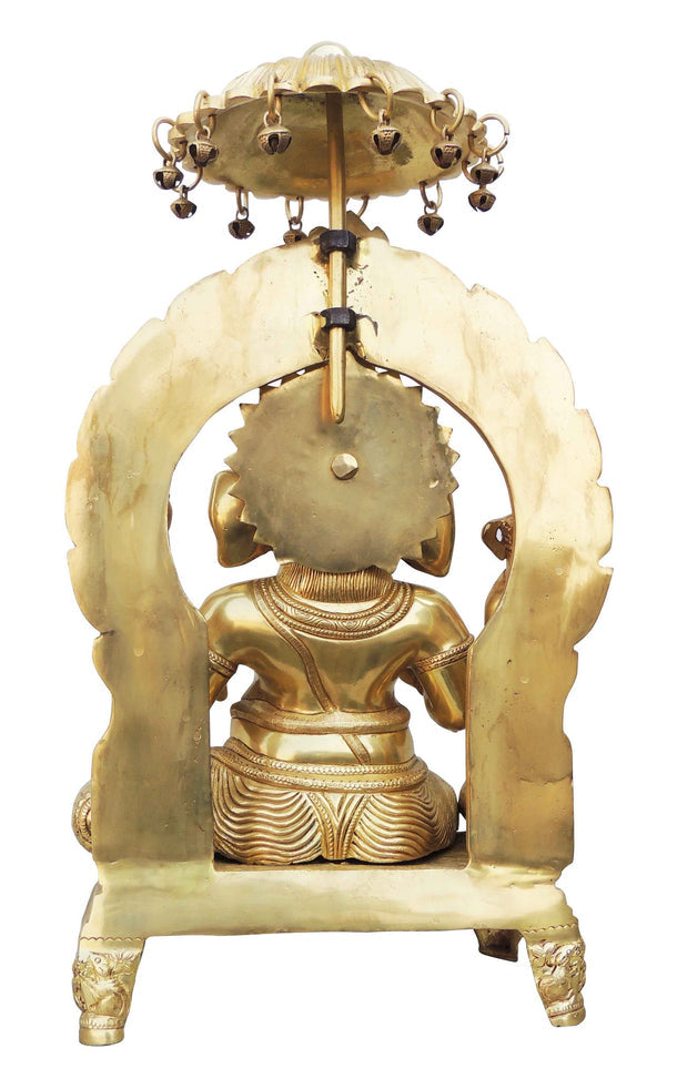 Brass Umberala Ganesh Ji Statue