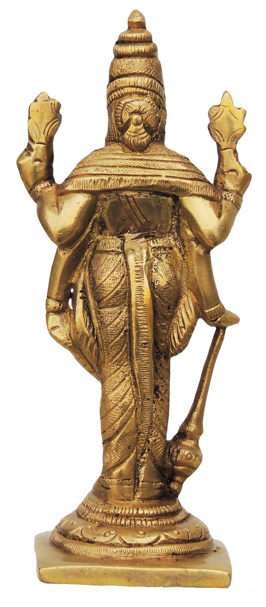 Brass Standing Vishnu Ji Statue