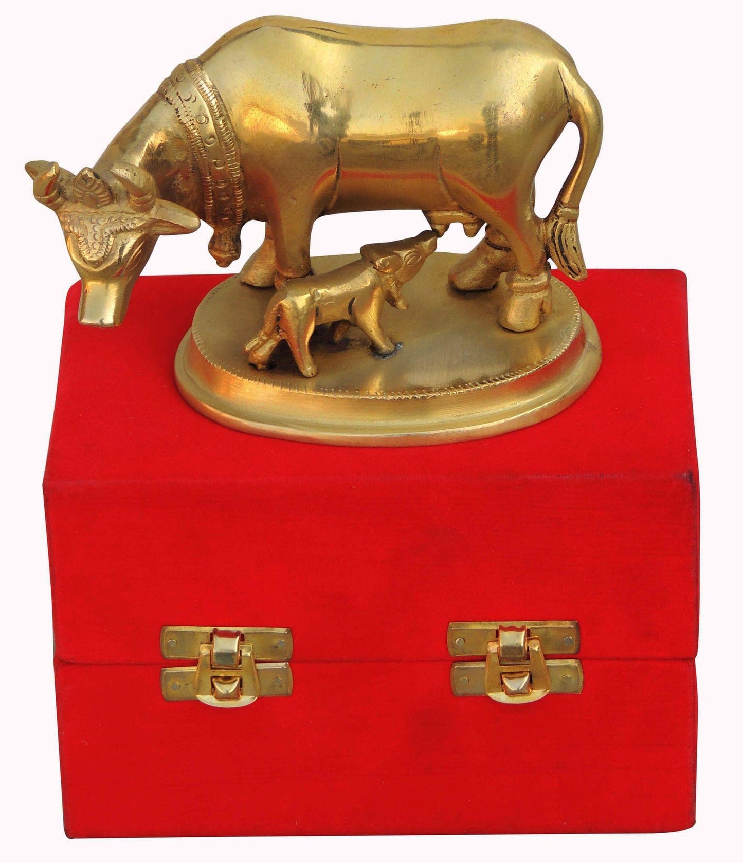 Brass Cow Statue