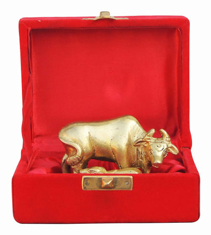 Brass Cow Statue