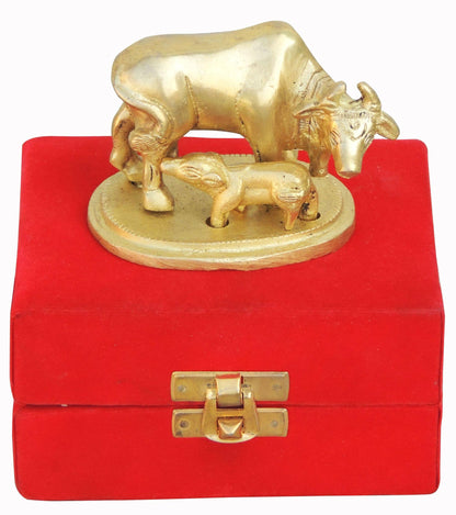 Brass Cow Statue