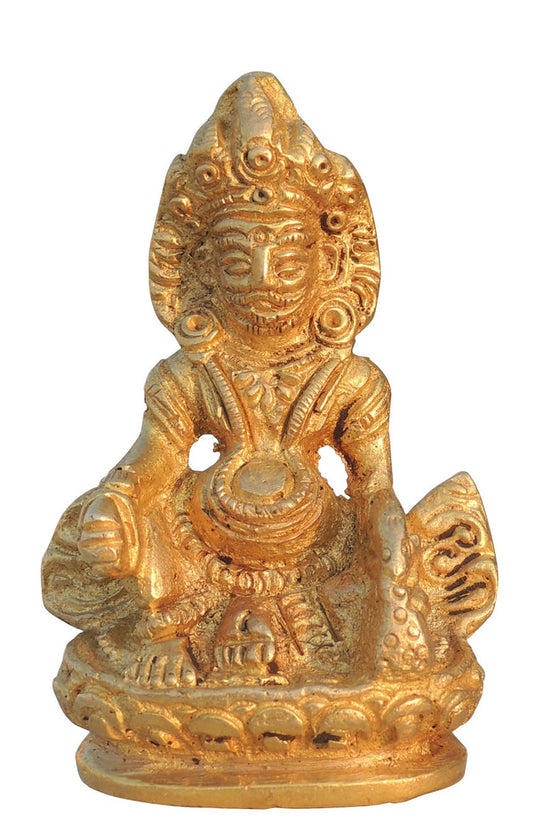 Brass Kuber Maharaja Statue