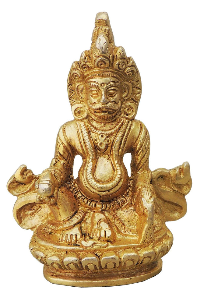 Brass Kuber Ji God Idol Statue