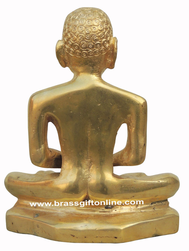 Brass Mahaveer Ji Statue