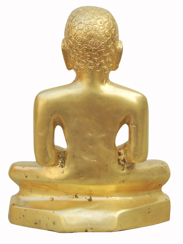 Brass Mahaveer Ji Statue