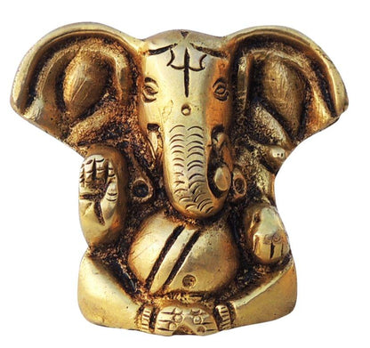 Brass Ganesh Ji God Idol Statue