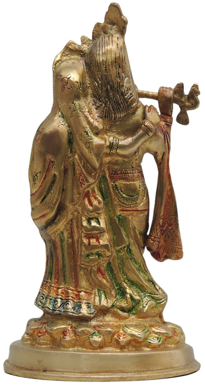 Brass Radha Krishna God Idol Statue