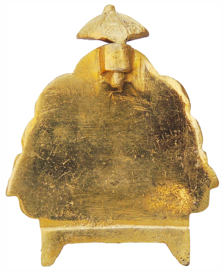 Brass Ganesh Ji With Chatri God Idol Statue