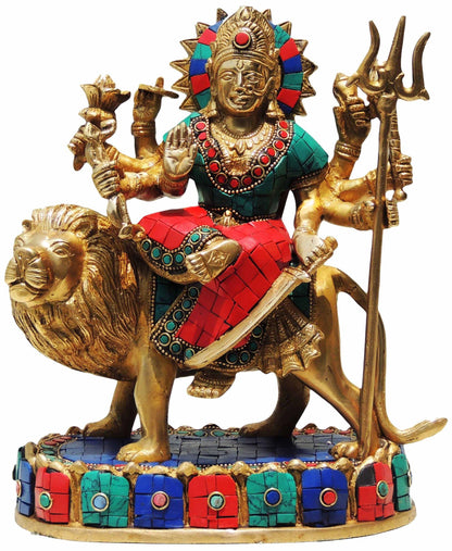 Brass Durga Ji Goddess Idol Statue