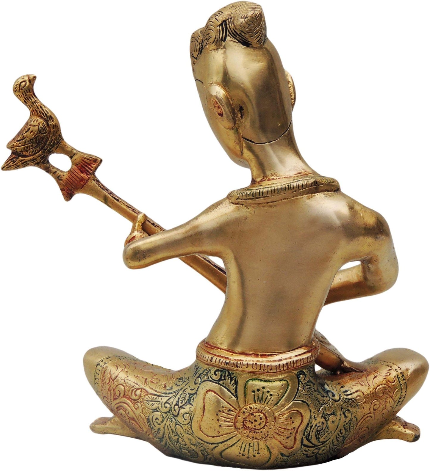 Brass Rajasthani Guitar Statue