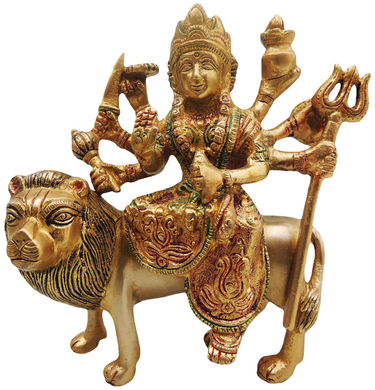 Brass Goddess Durga Superfine Idol