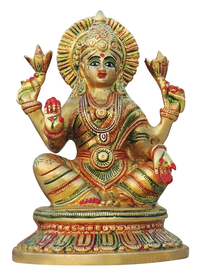 Brass Laxmi Ji Goddess Idol Statue