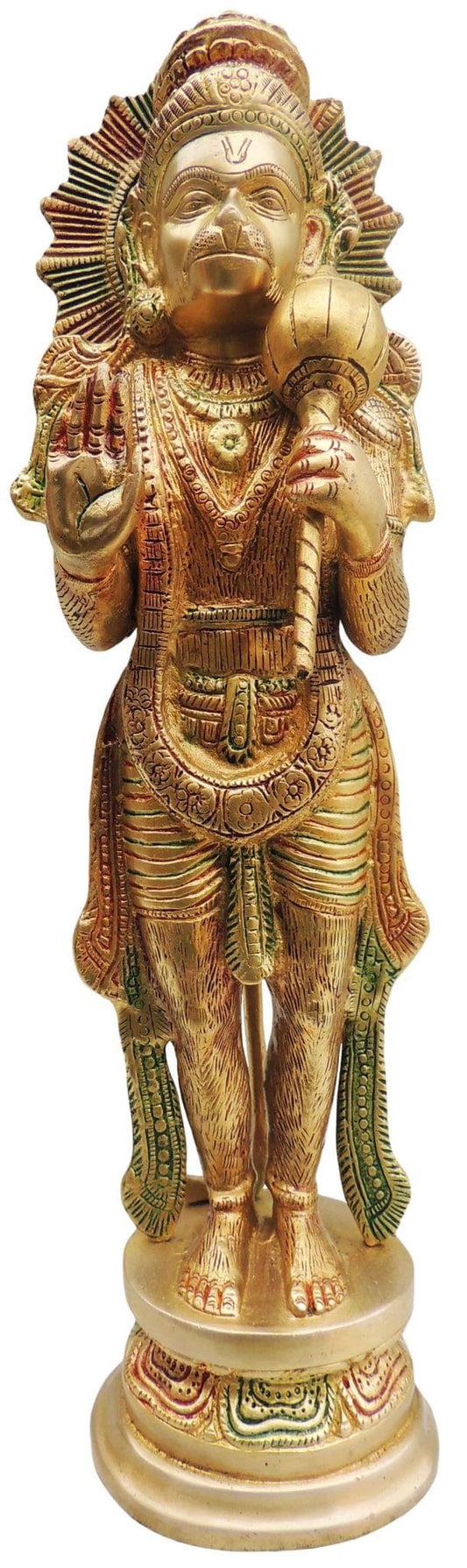 Brass Hanuman Ji Standing God Idol Statue