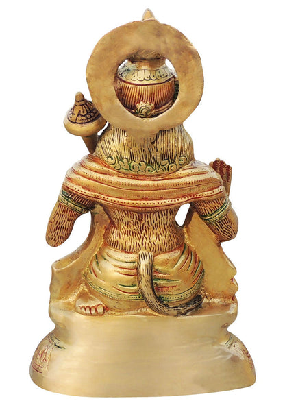 Brass Standing Hanuman Ji Statue