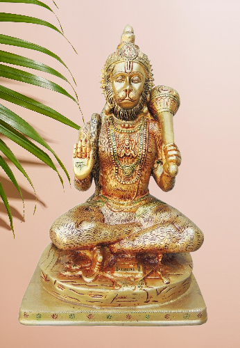 Brass Hanuman Ji Statue