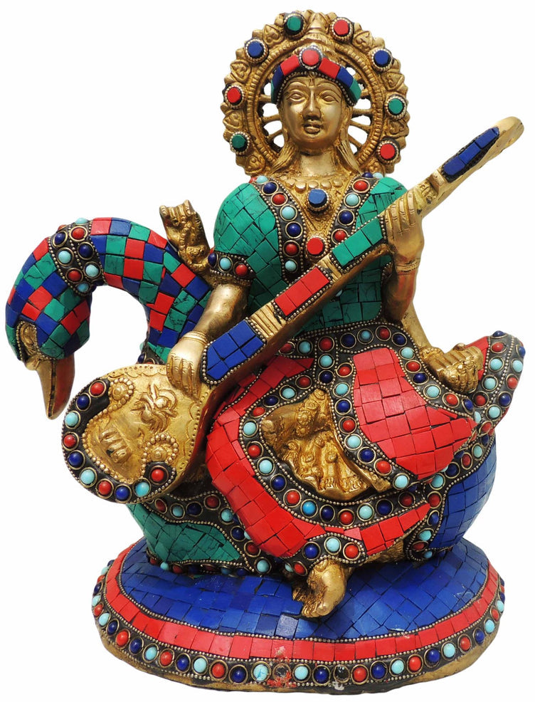 Brass Sharaswati Statue