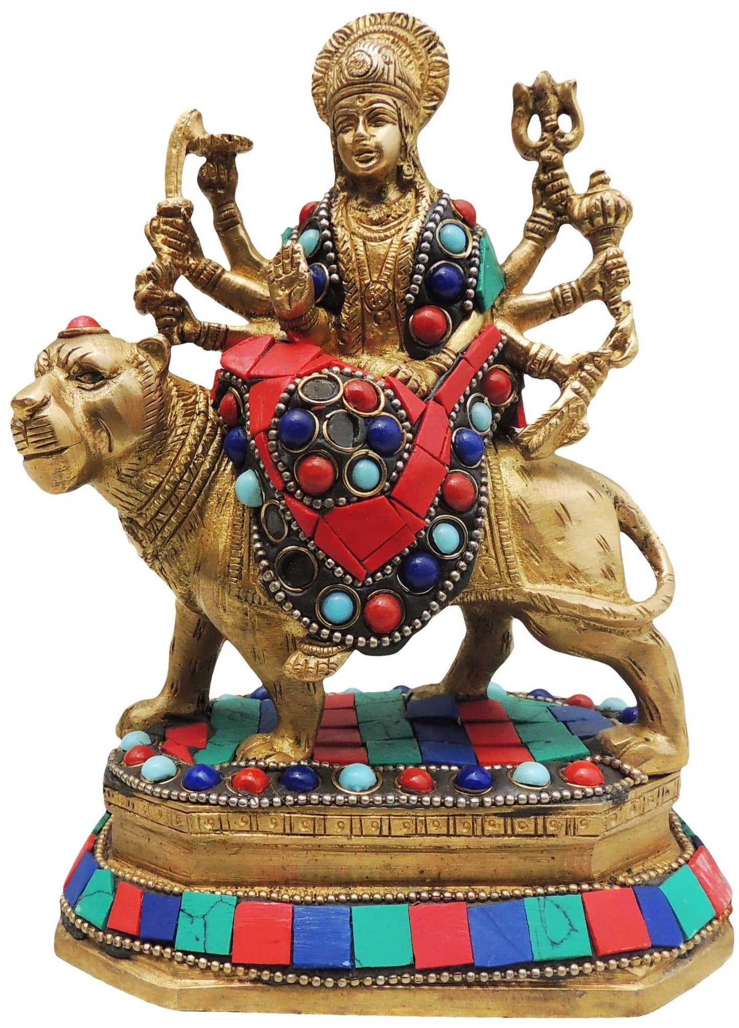 Brass Goddess Durga Superfine Idol