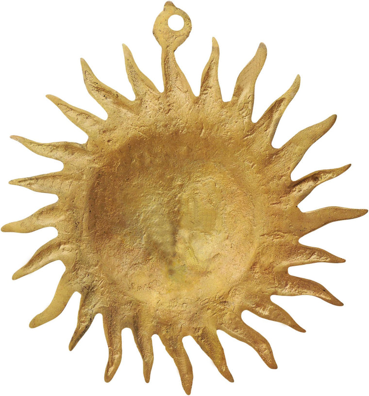 Brass Wall Hanging Sun Statue