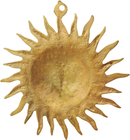 Brass Wall Hanging Sun Statue