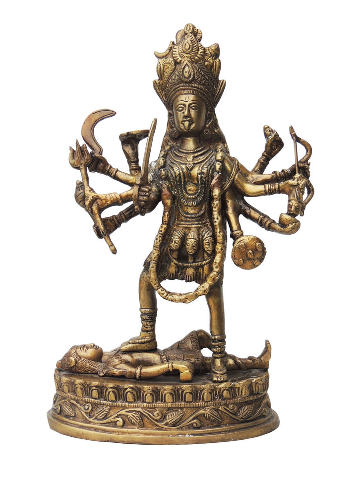 Brass Kali Maa Statue