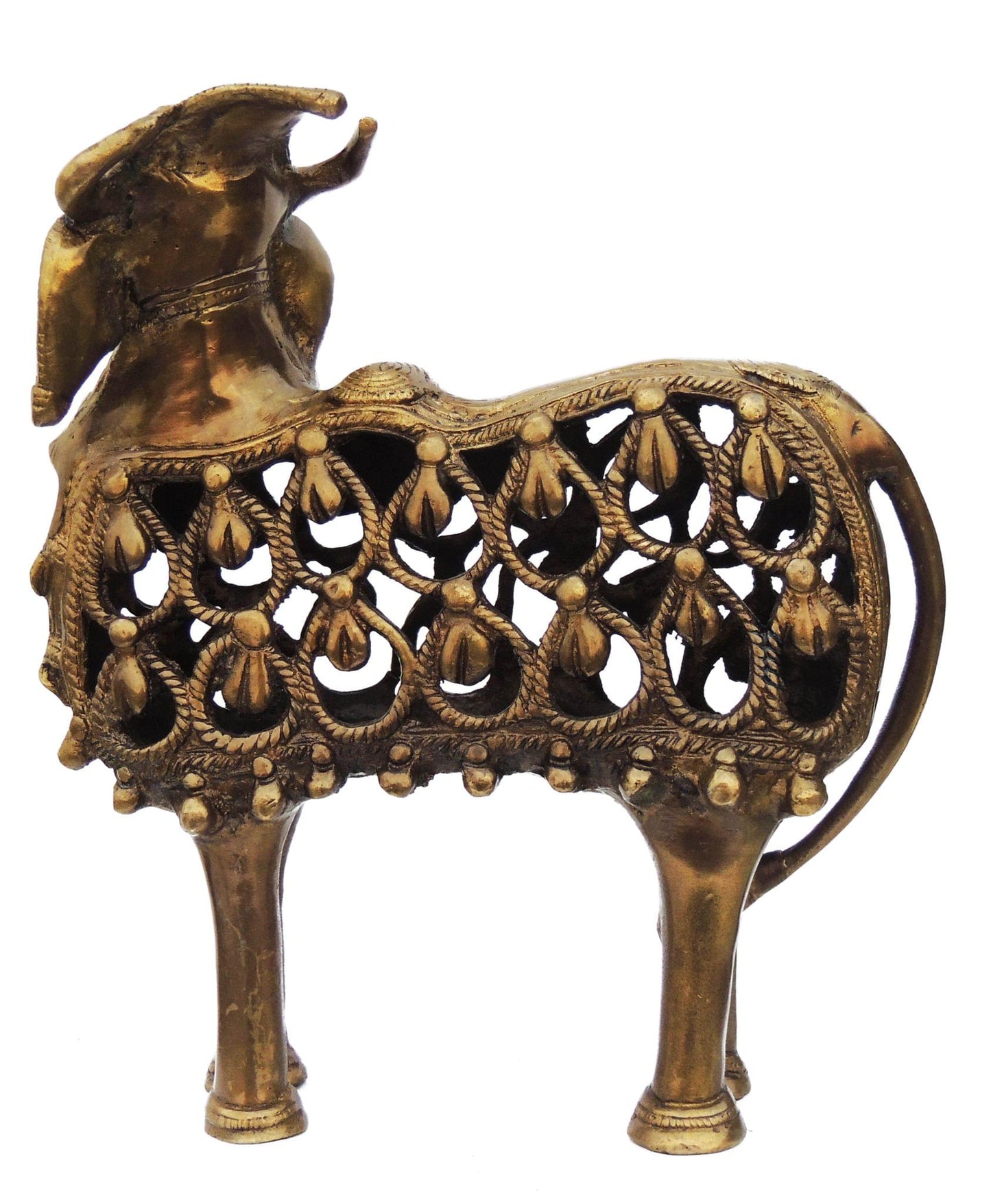 Brass Nandi Jali Statue