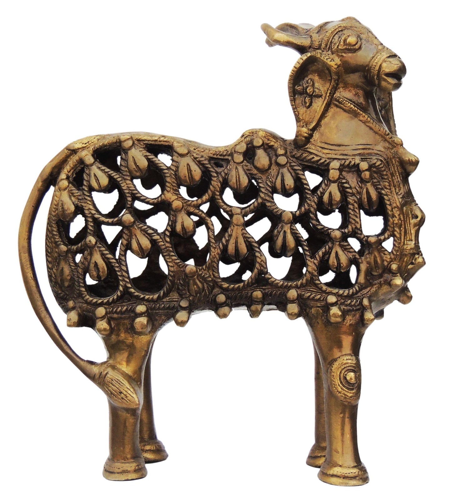 Brass Nandi Jali Statue