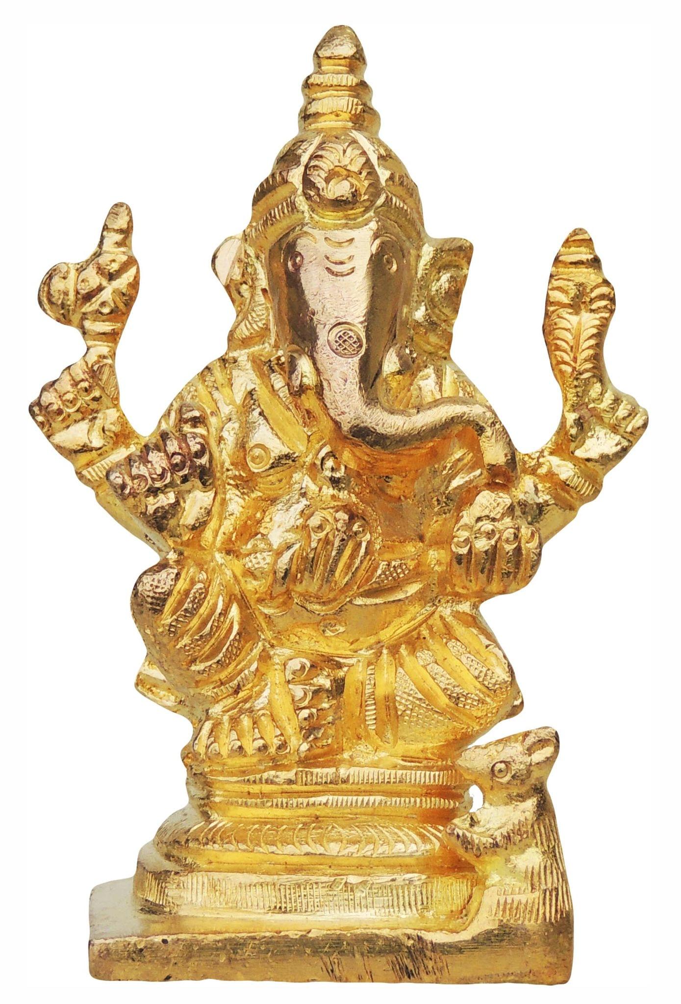 Brass Ganesh Ji God Idol Statue